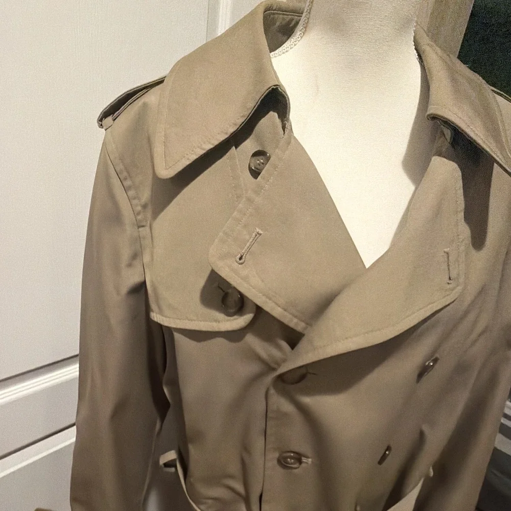 Vtg Sears The Men's Store Weather Rain Trench Dress Coat Jacket Size 40 R NWOT